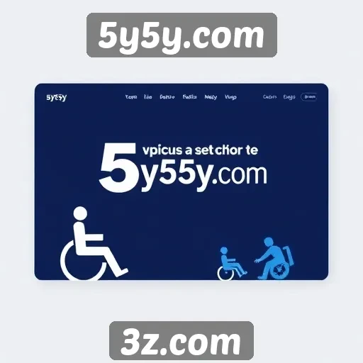 Acessibilidade e design do 5y5y.com para usuários